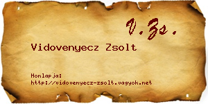 Vidovenyecz Zsolt névjegykártya